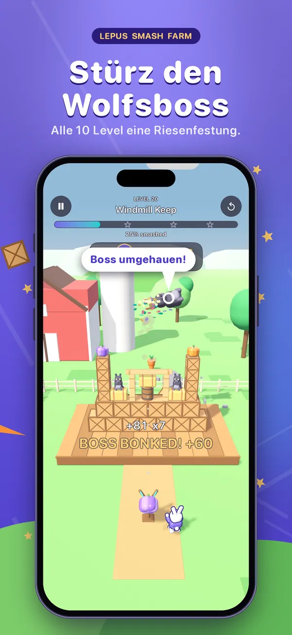 Lepus Smash Farm, Screenshot 2